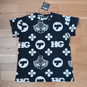 Brand new nwt hysteric mini glamour black white t shirt harajuku  kid size L XXS